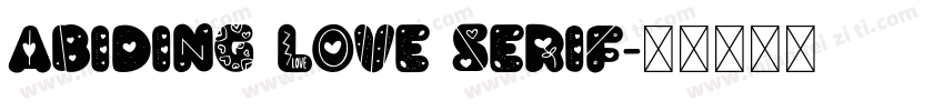 Abiding Love Serif字体转换